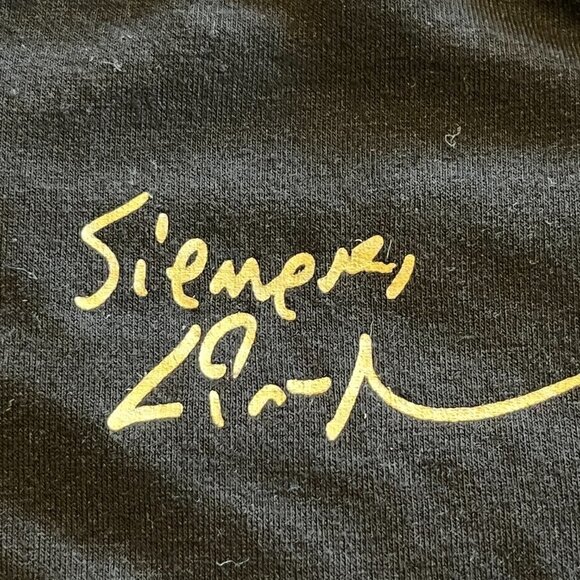 Official Lin Manuel Miranda Medium Black V-Neck Facetime & Signature T-shirt - Picture 4 of 5